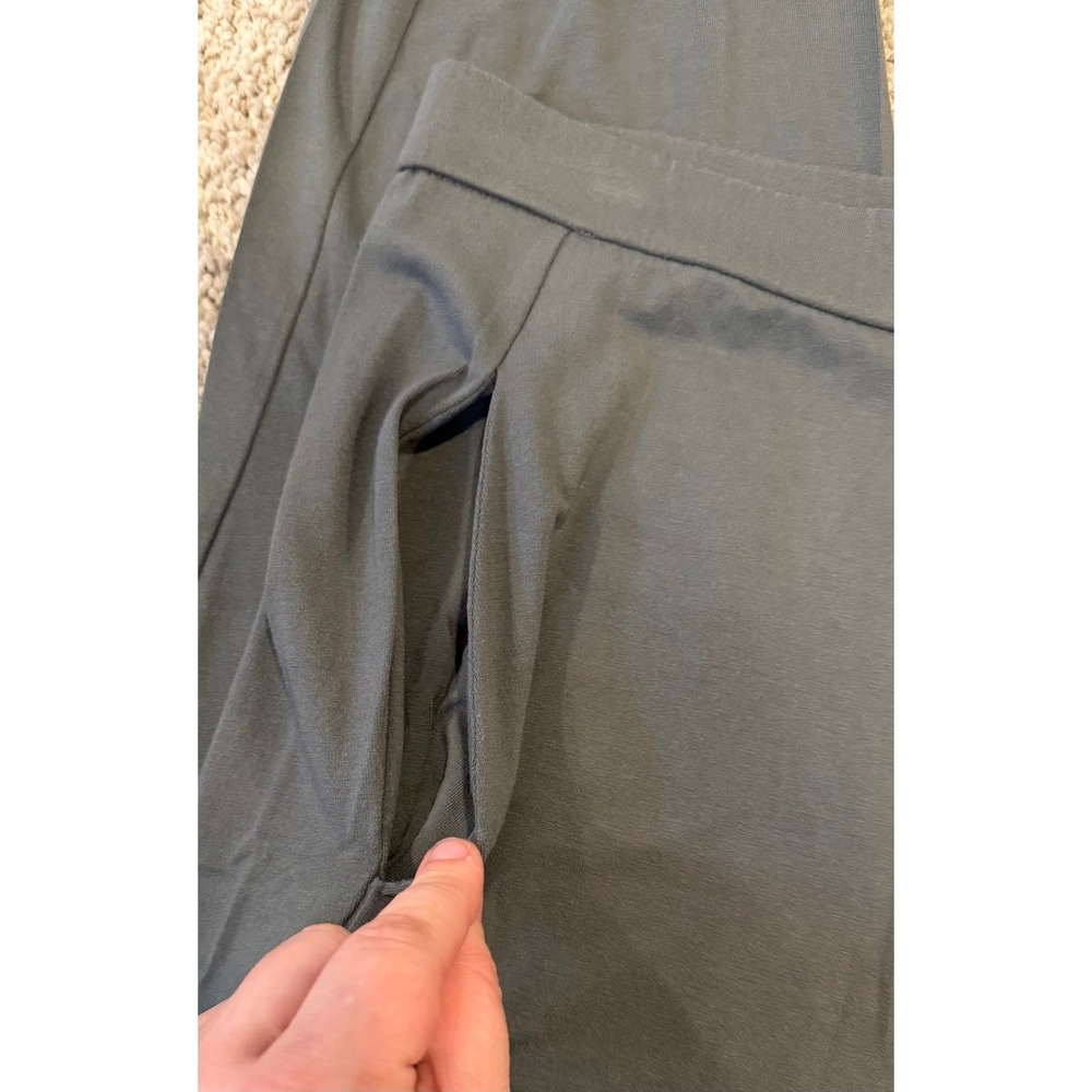 Eileen Fisher Womens Charcoal Grey Viscose Jersey Tapered Pants S21 Small‎ - Picture 2 of 9